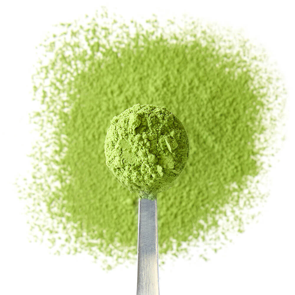 lions mane matcha green tea spoon
