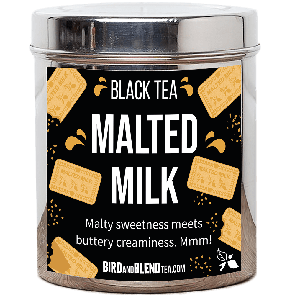 malted milk custom tea tin