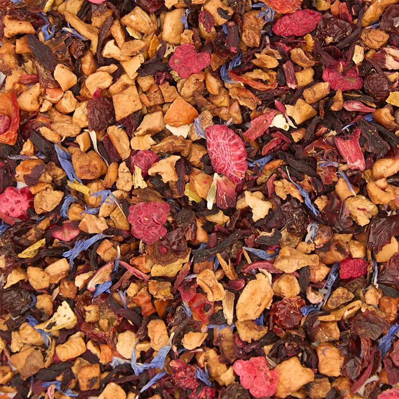 blue raspberry flat lay