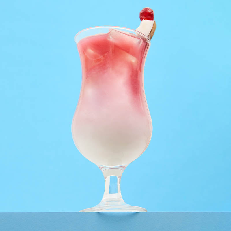 cherry coconut bliss tea iced with milk