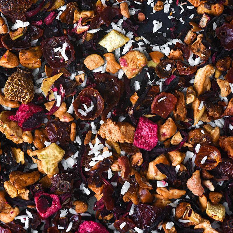 cherry coconut loose leaf tea
