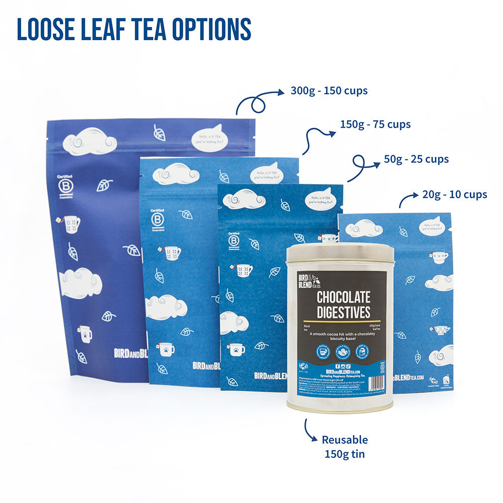 chocolate digestives loose leaf tea options