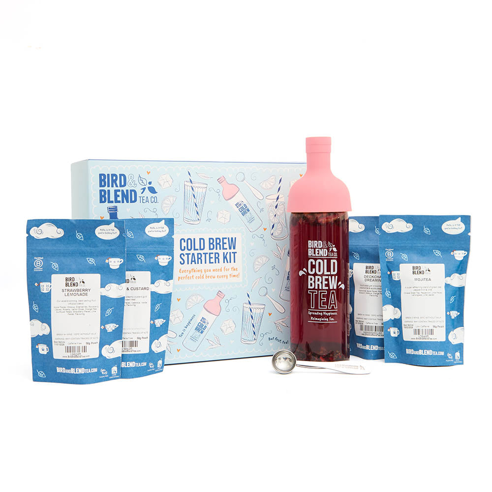 cold brew starter kit pink bottle