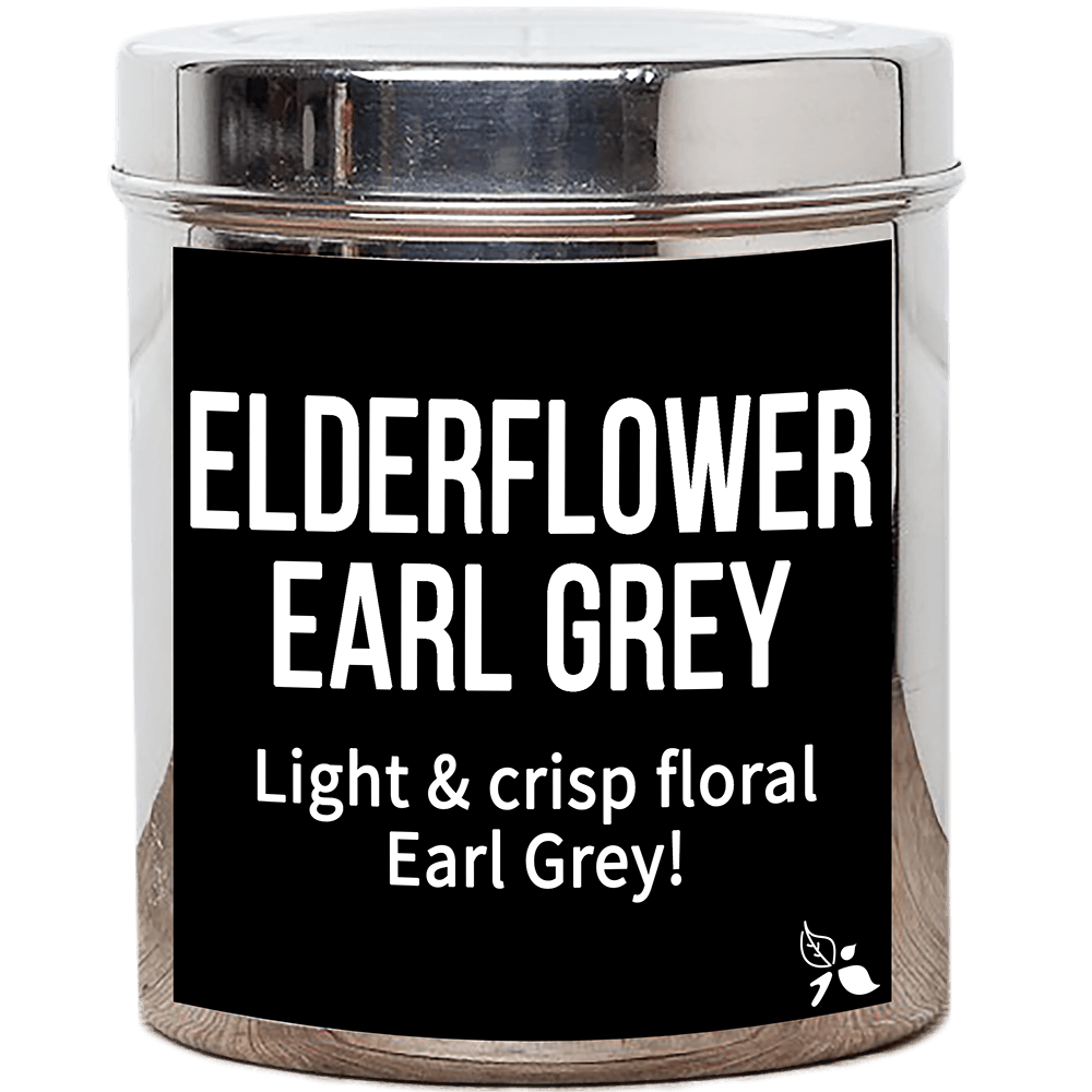 elderflower earl grey loose leaf custom tea tin