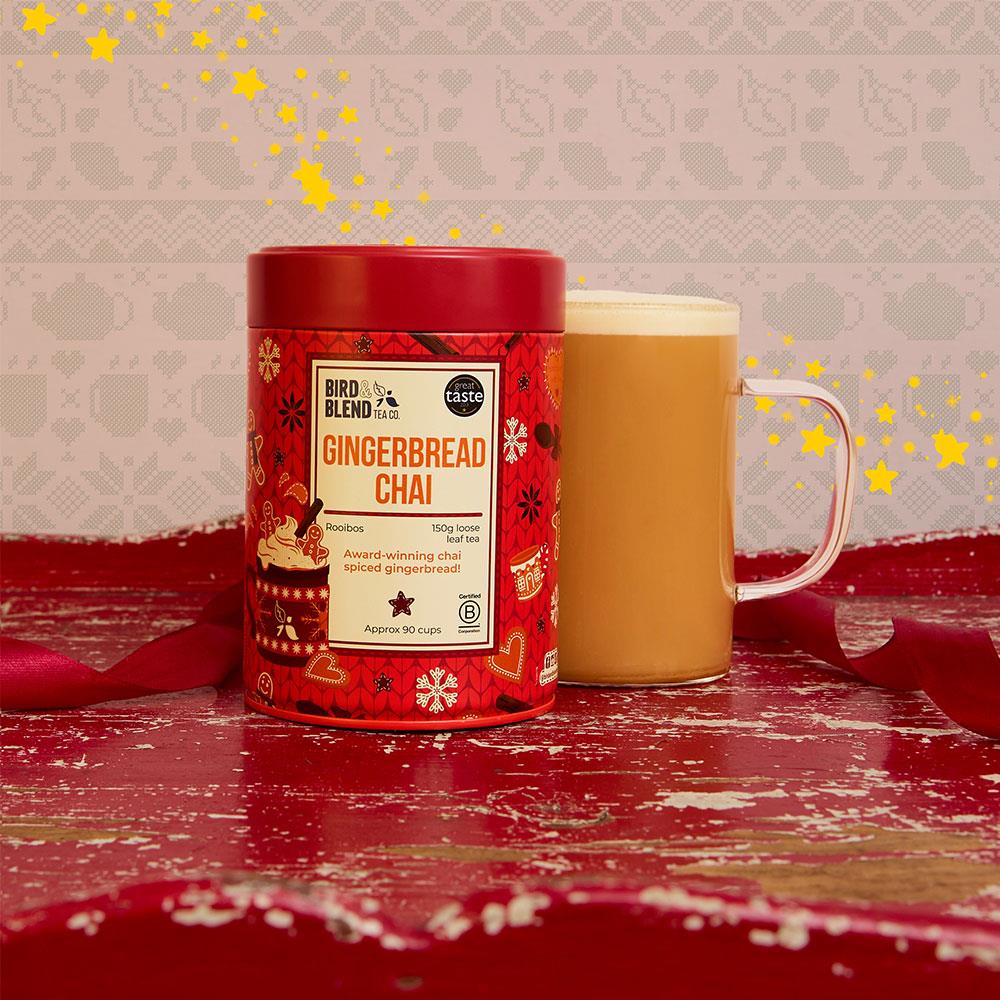 gingerbread chai 150g caddy christmas