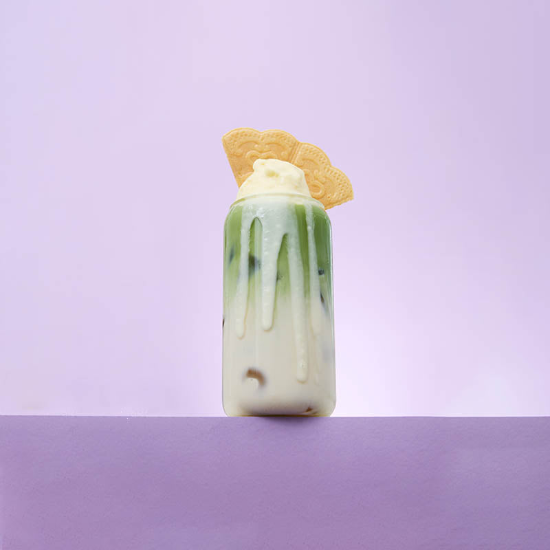 ice cream matcha latte iced