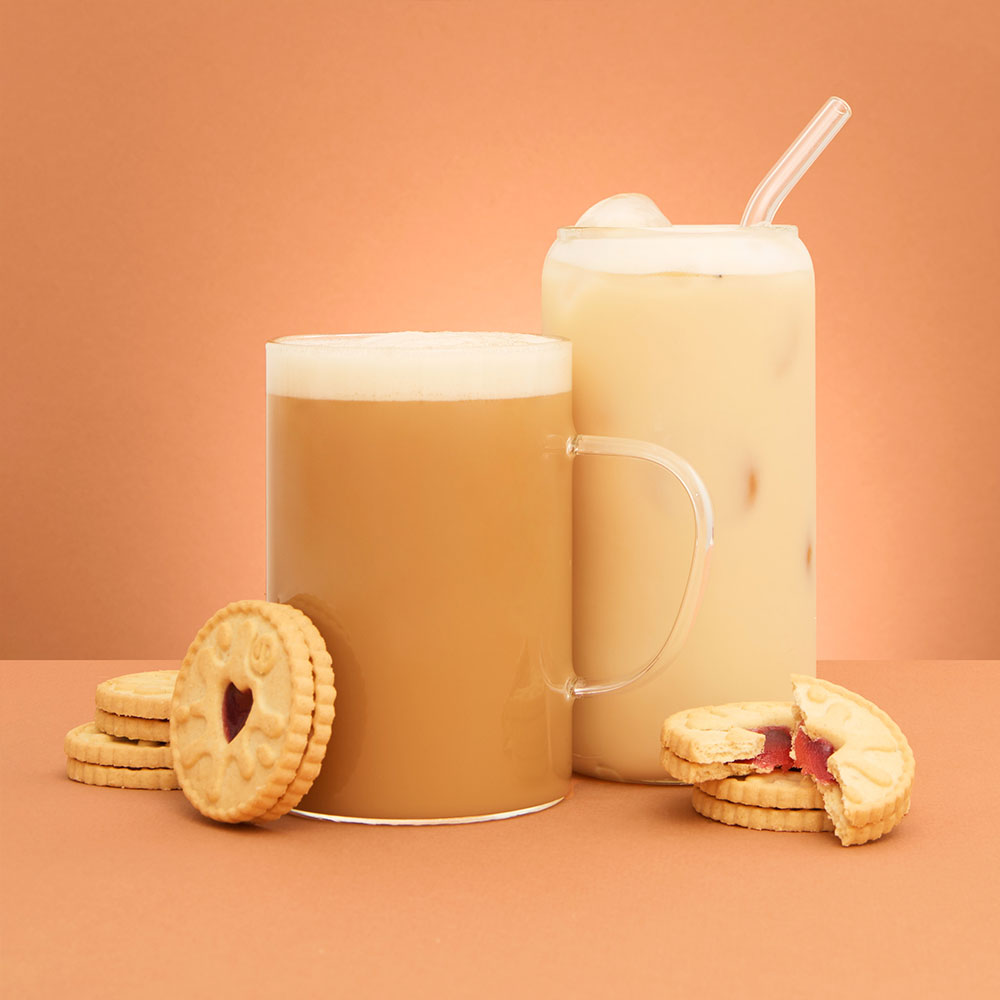 jammy dodgers biscuit tea hot iced