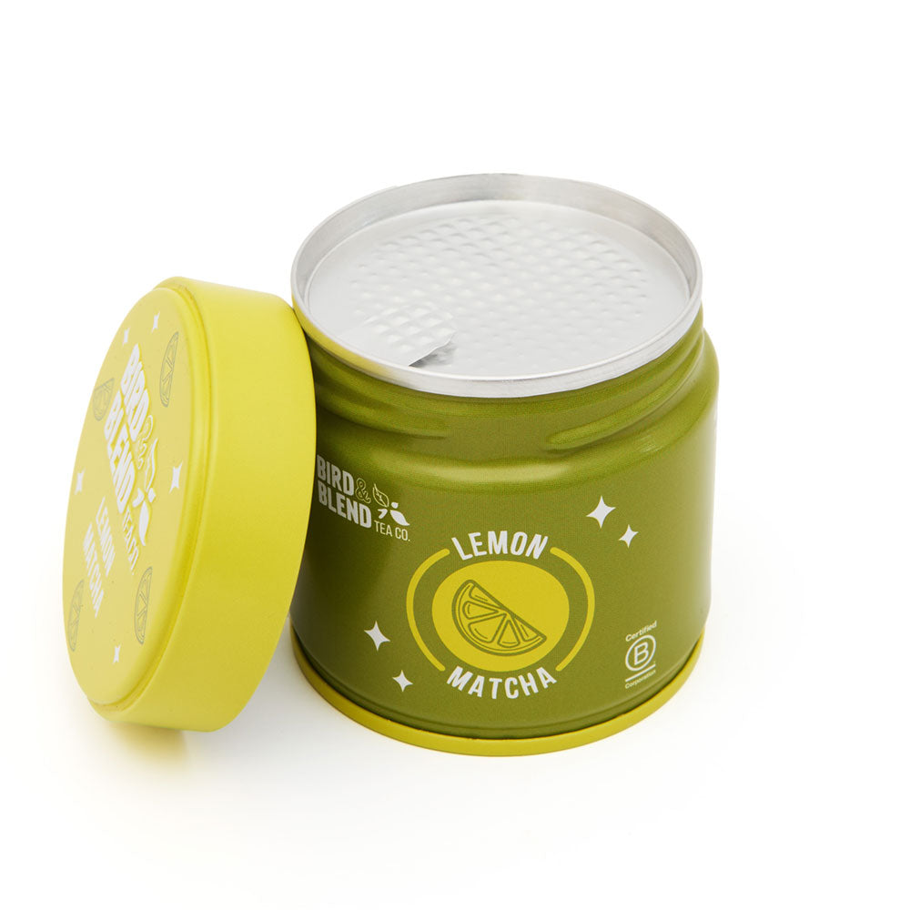 lemon matcha tin