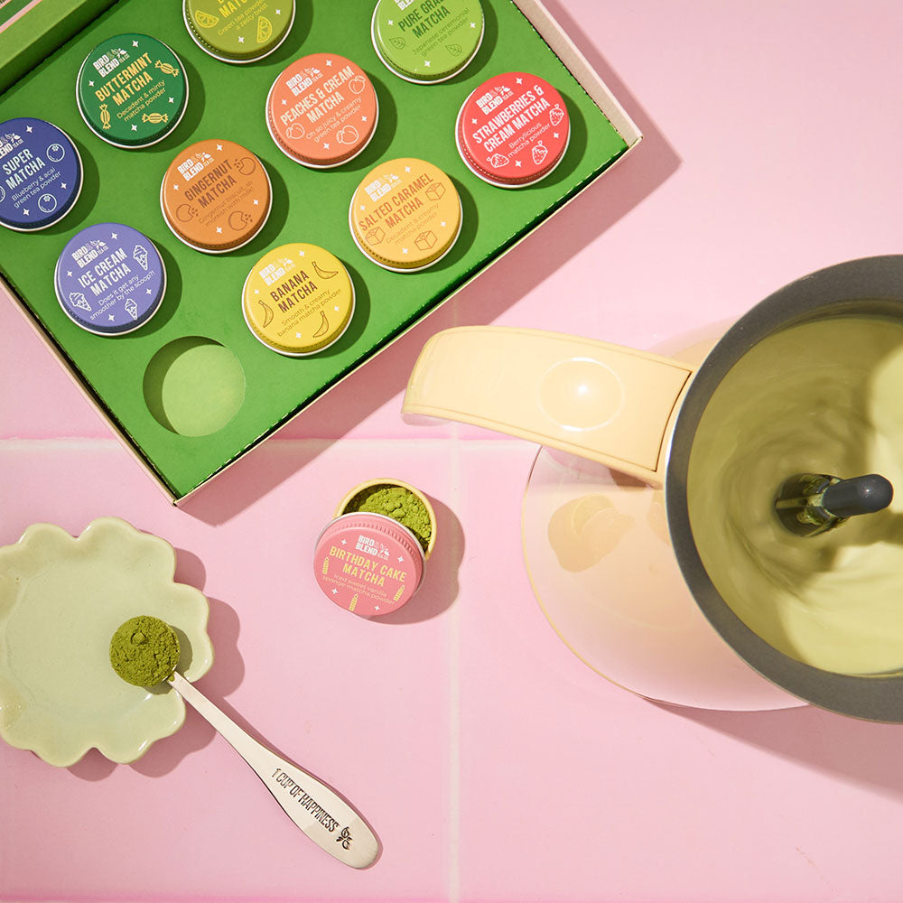 magical matcha selection box and whisk