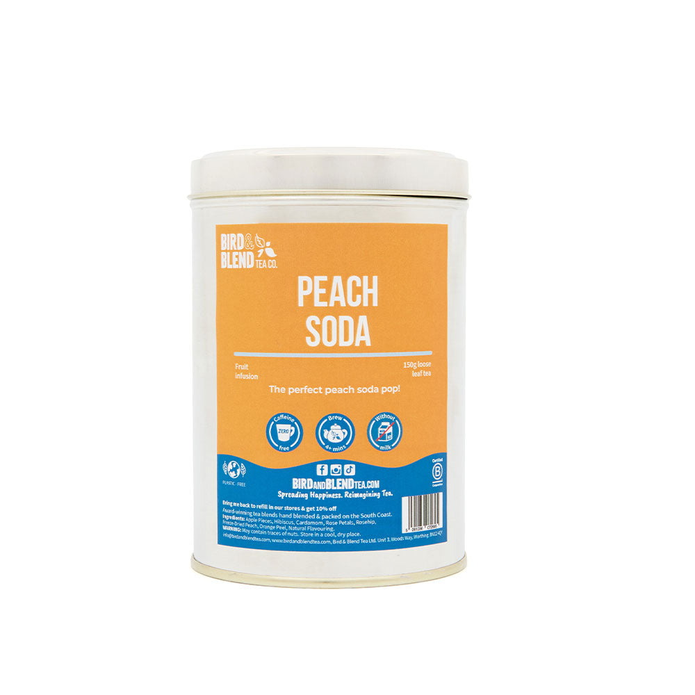 peach soda 150g silver tin