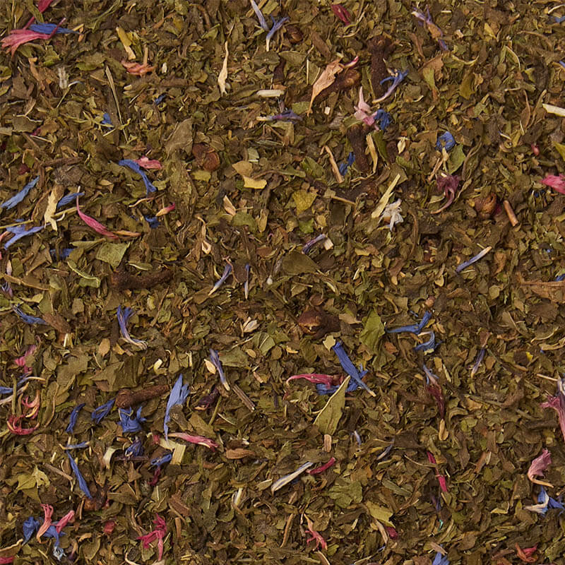 spearmint toothpaste flat lay