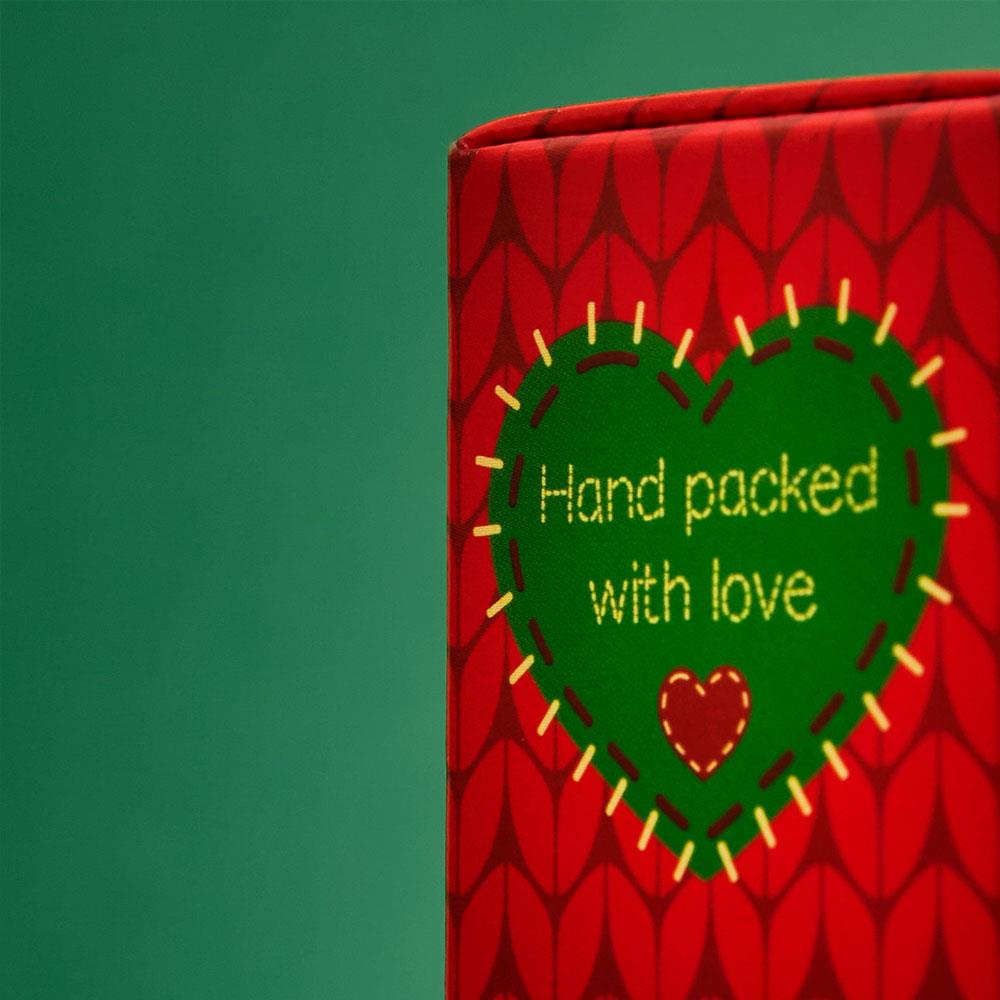 tea advent calendar 2025 design hand packed with love