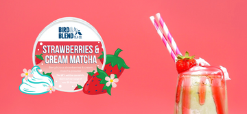 STRAWBERRIES & CREAM MATCHA ICED LATTE RECIPE