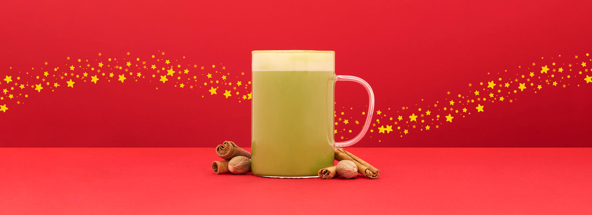 eggnog matcha latte hot matcha