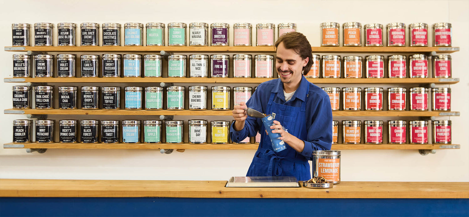 Bird & Blend Tea Co. Tea Wall