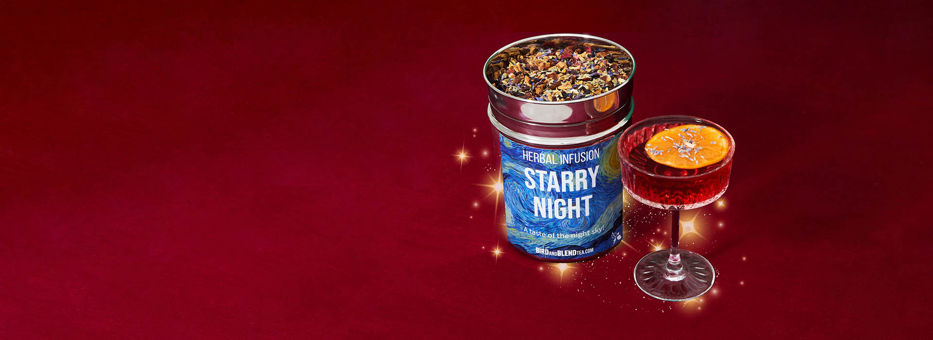 Starry Night Herbal Tea Mocktail Recipe
