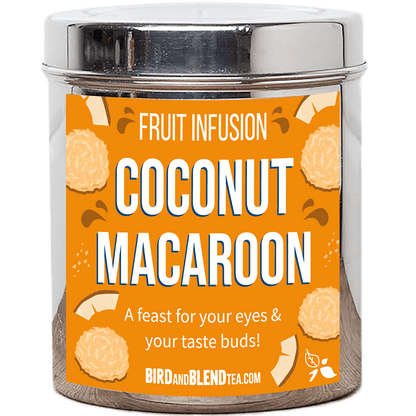 coconut macaroon tea custom tin