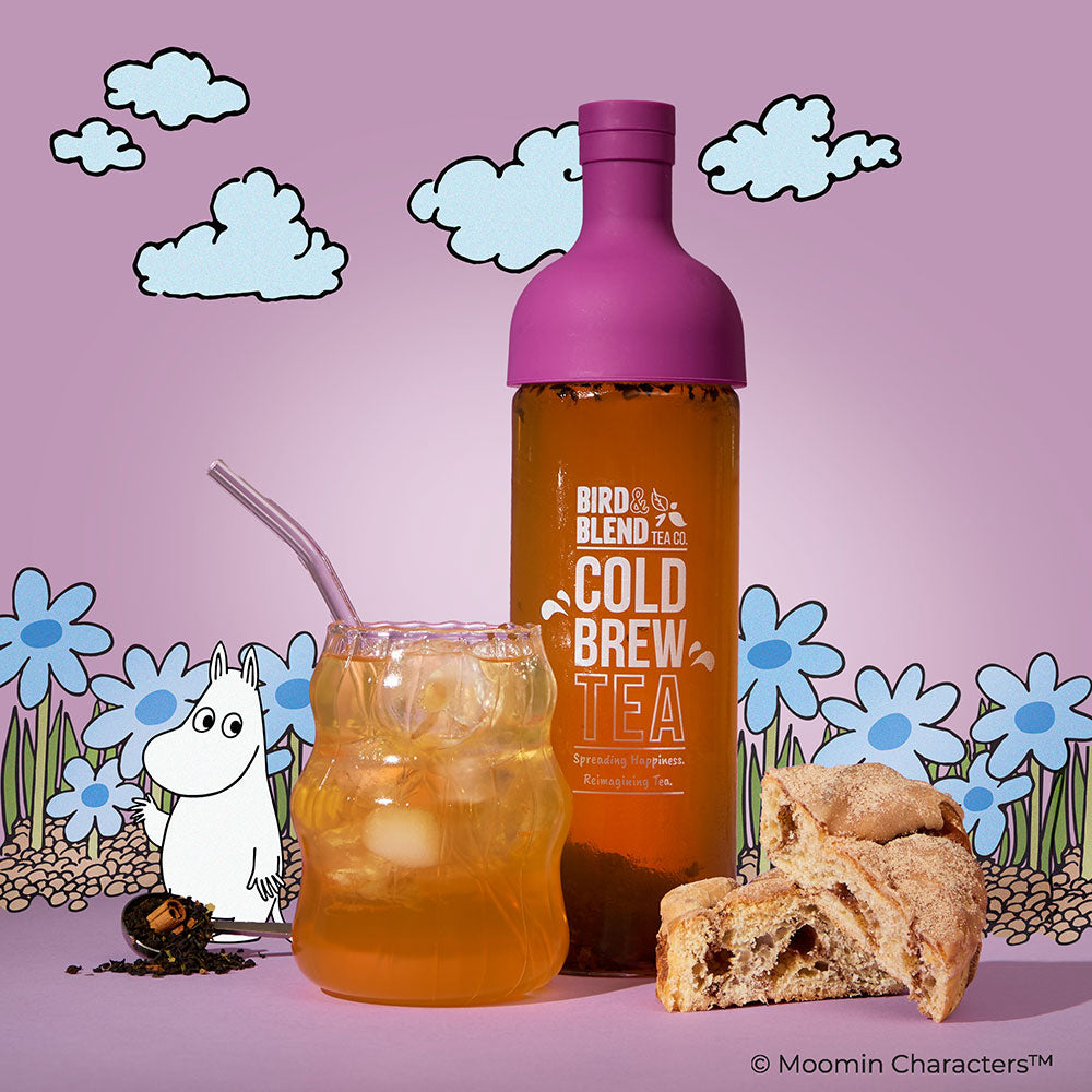 Moomin cosy comforts iced tea &amp; plum purple cold brew tea bottle