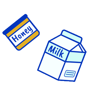 honey and milk icon
