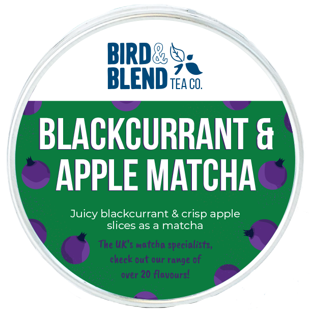 blackcurrant and apple matcha tea blend