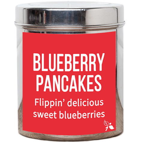 rooibos blueberry pancake loose leaf tea custom tin