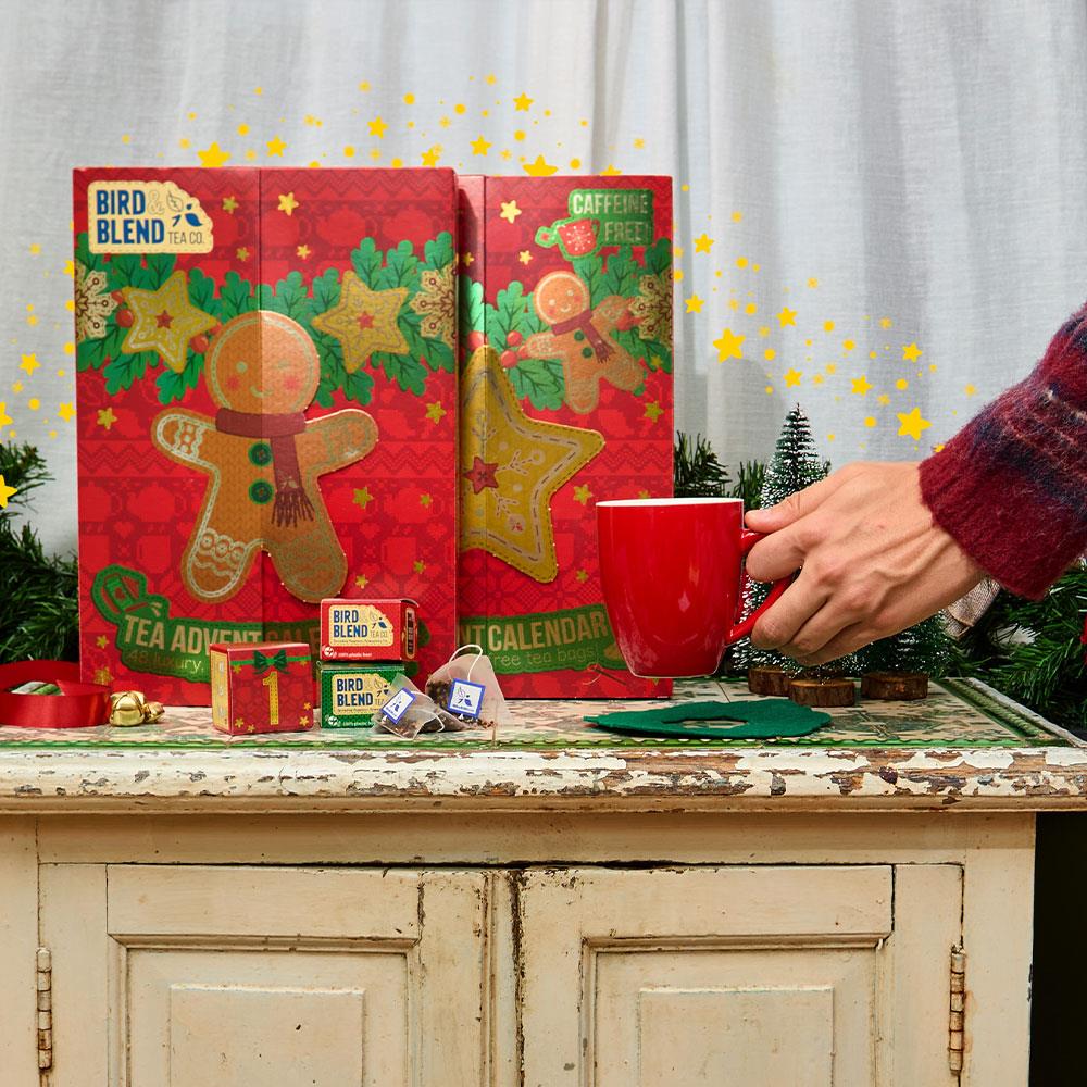 tea advent calendars christmas countertop