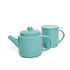Breezy blue teapot with infuser and mug with infuser