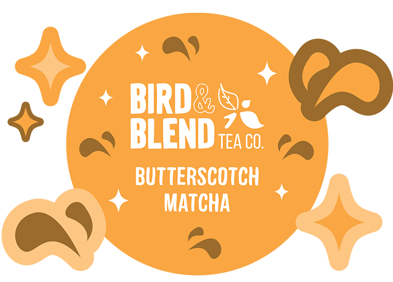 butterscotch matcha illustration