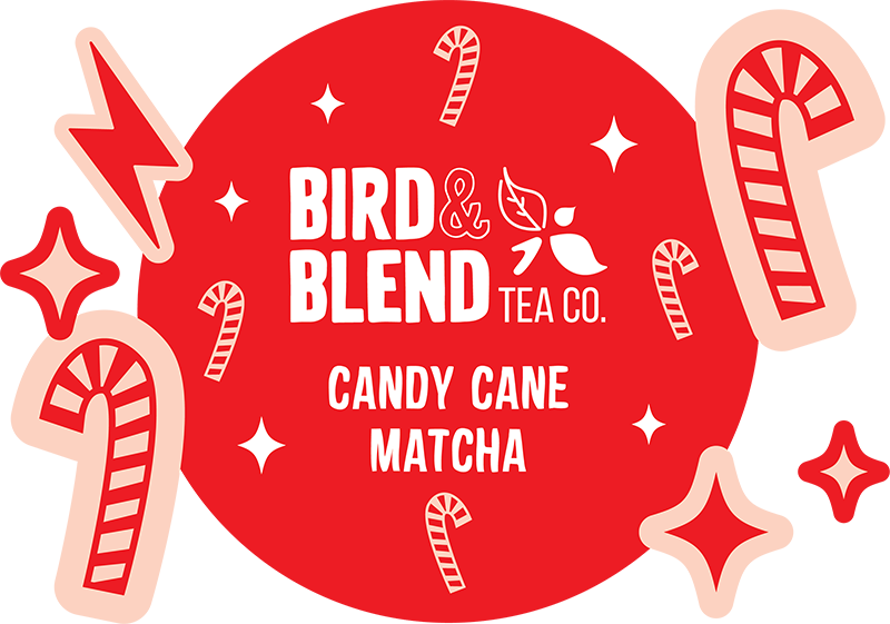 candy cane matcha tea