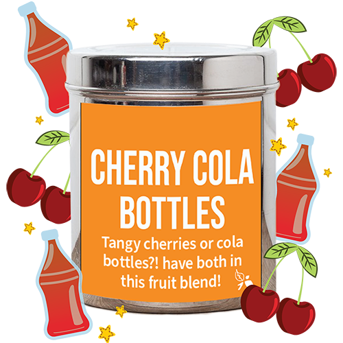 cherry cola bottle fruit tea