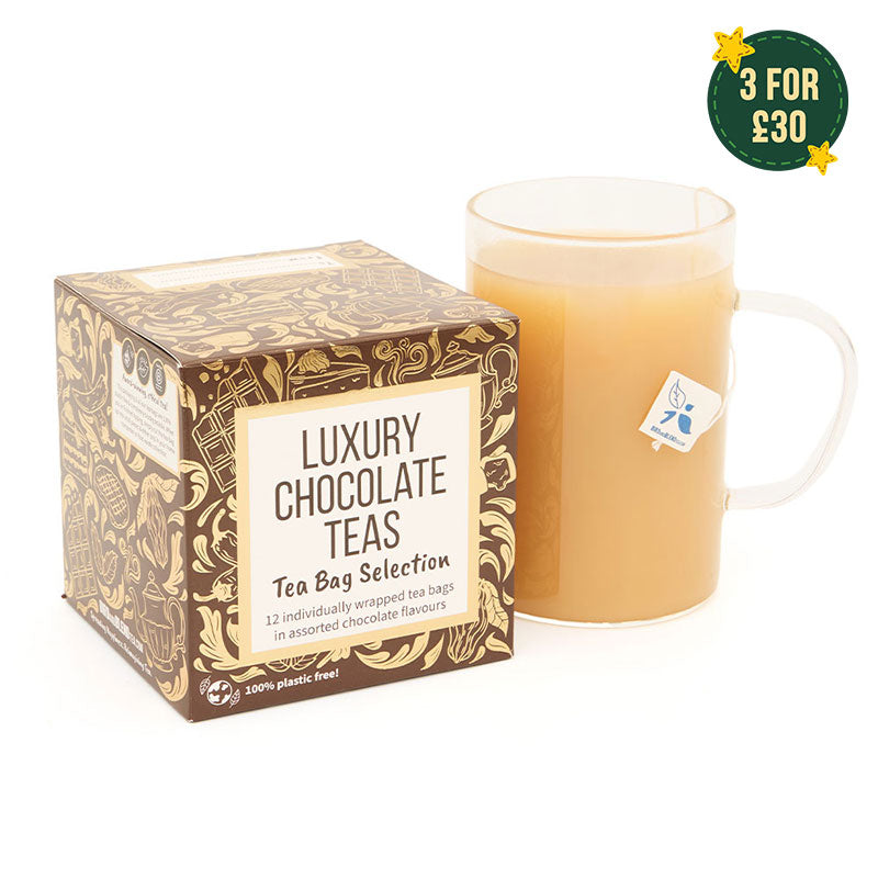 chocolate tea cube with hot tea