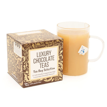 chocolate tea cube with hot tea