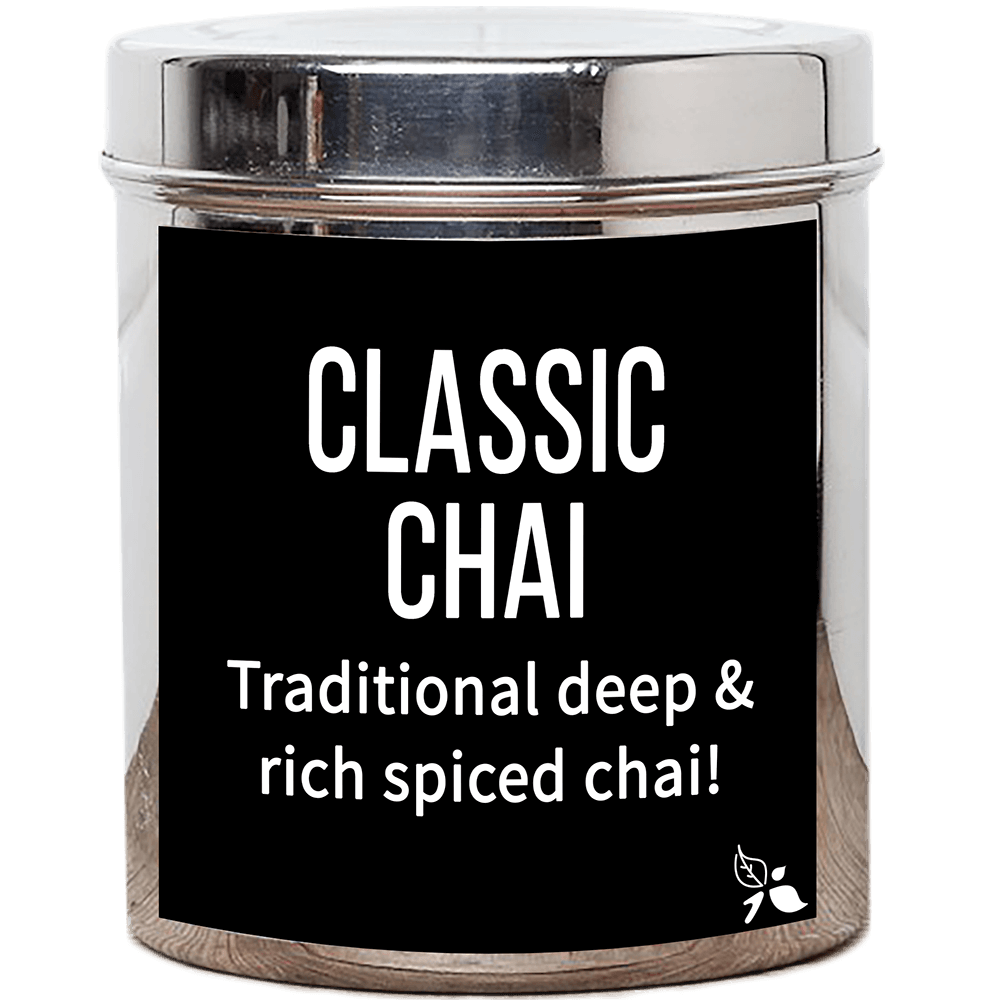 classic chai custom tea tin