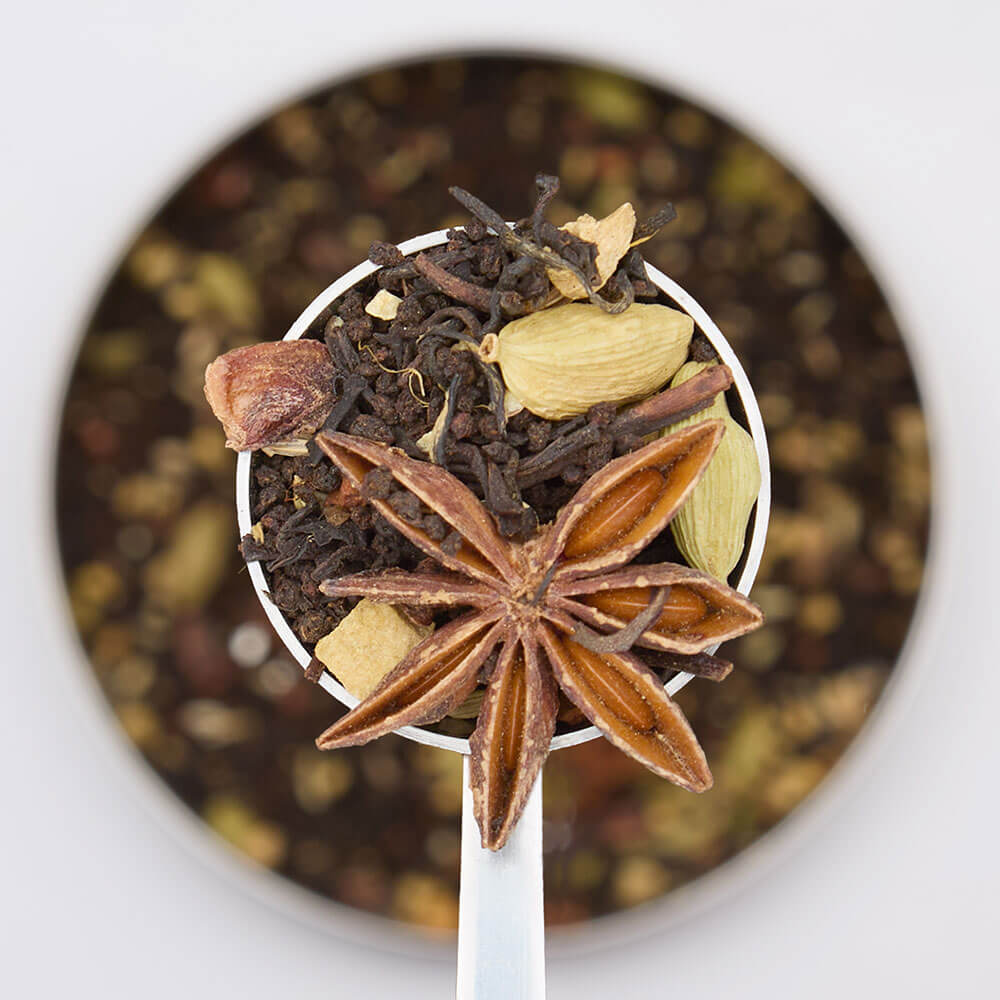 Classic chai tea loose leaf tea spoon