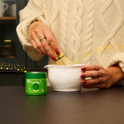 deluxe matcha gift set matcha bowl and matcha pot