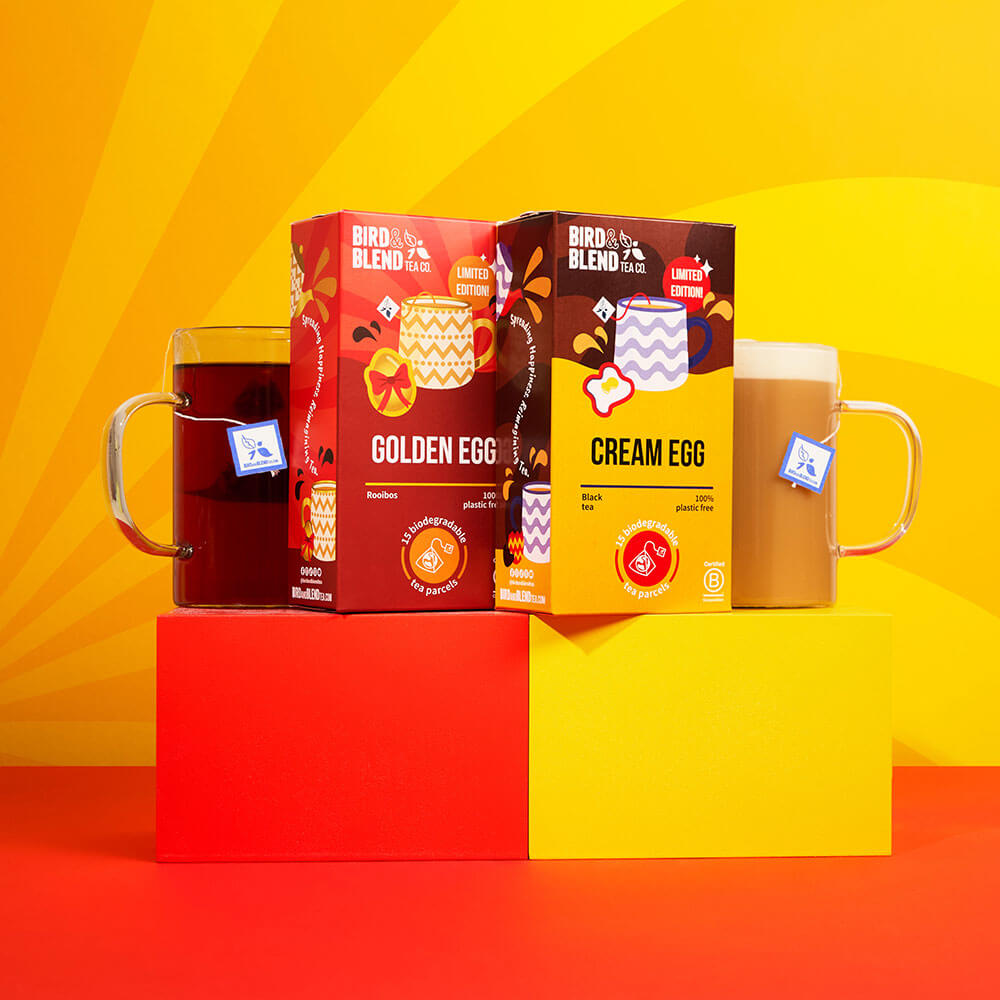 easter 15 pack tea bags golden egg tea bag & cream egg tea bag gift box