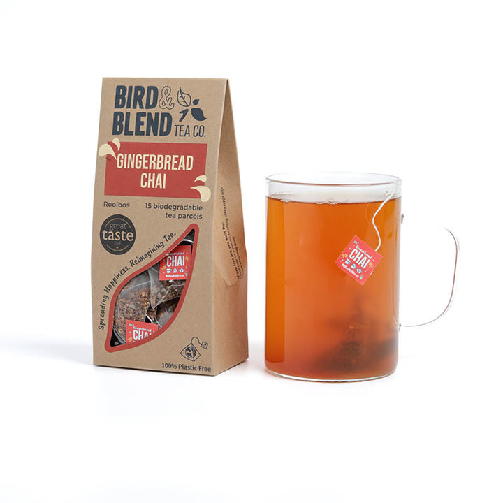 gingerbread chai tea bags and mug
