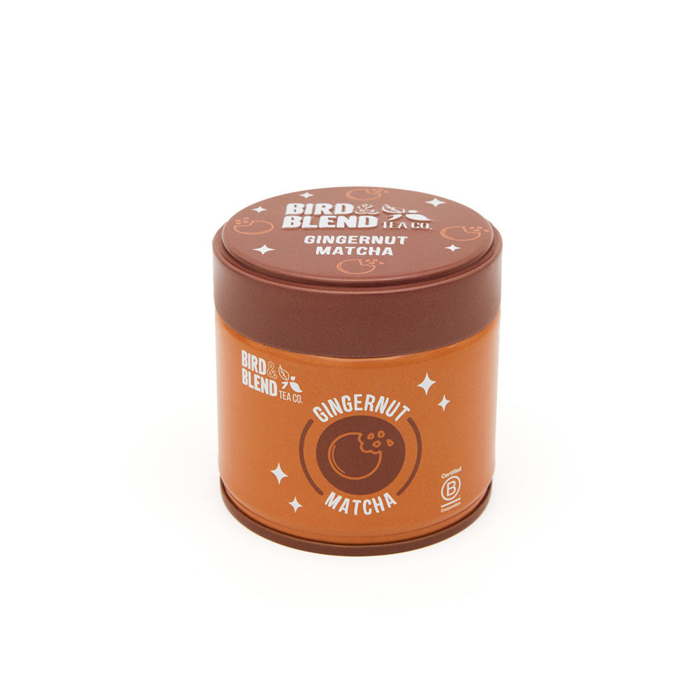 gingernut matcha tin