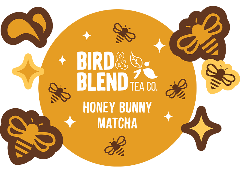honey bunny matcha illustration