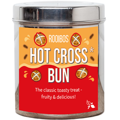 hot cross bun tea tin