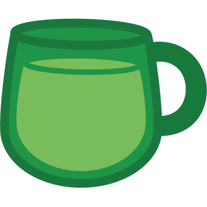 hot green matcha mug