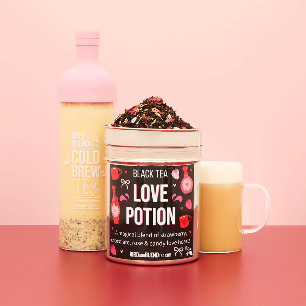love potion black tea hot and cold brewed