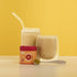 maple chai matcha hot & iced matcha & latte & tin & perfect tea spoon filled with matcha powder