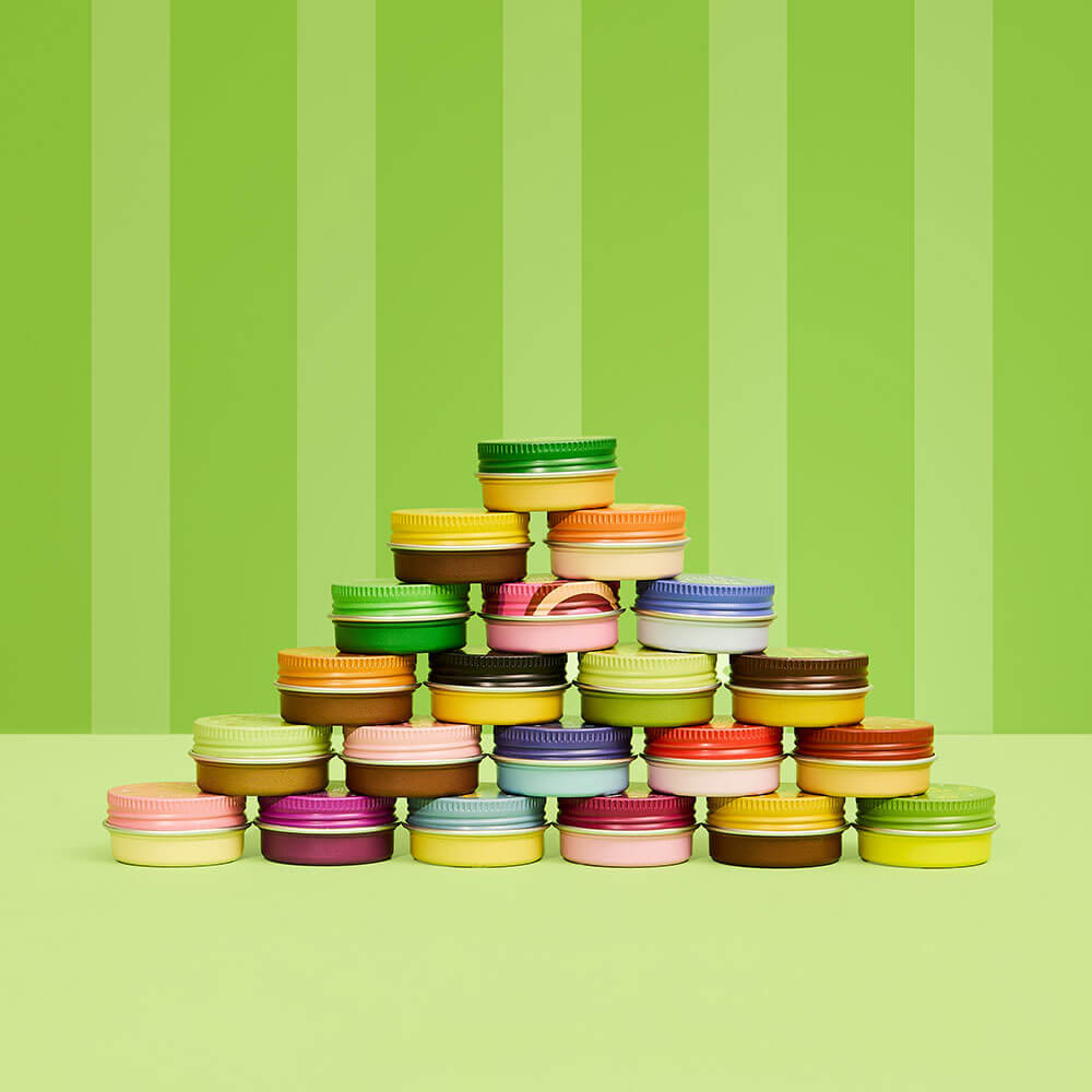  matcha advent calendar tins stacked up 