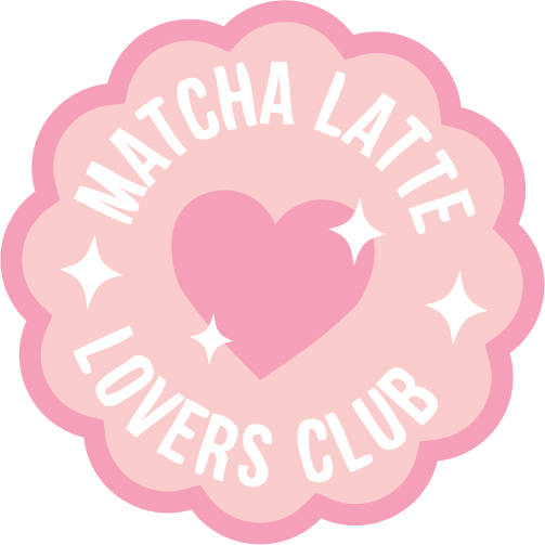 Pink matcha latte lovers club