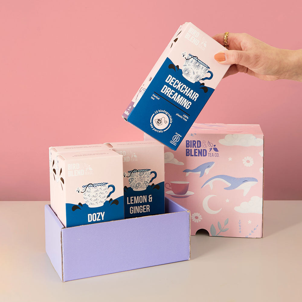 moment of calm herbal tea gift box