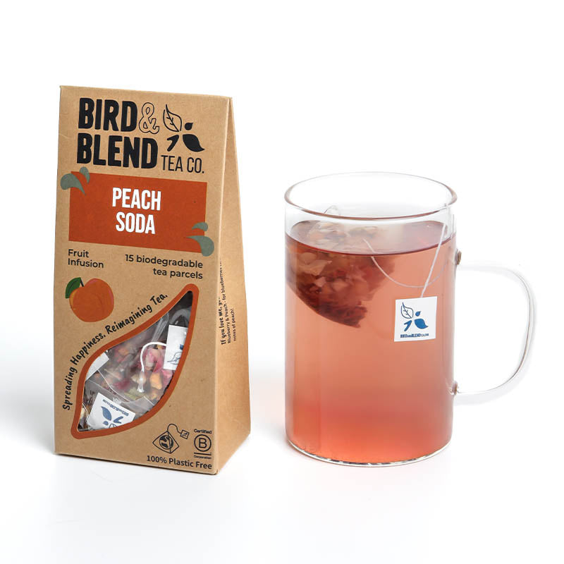 peach soda tea bag gift