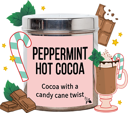 peppermint hot cocoa tea flavours