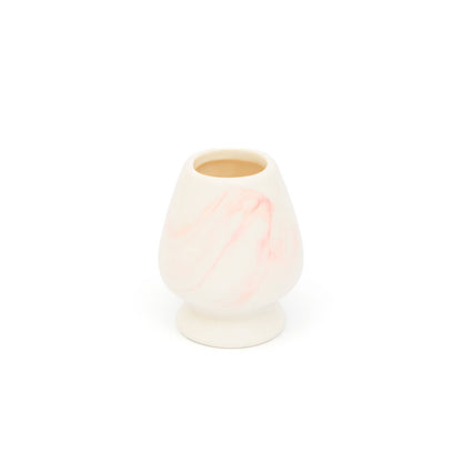 pink marbled matcha tea whisk holder