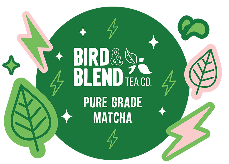 pure grade matcha tin illustration